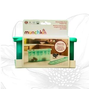 🥦 Munchkin BPA-Free Silicone Baby Food Freezer Mold Tray Green